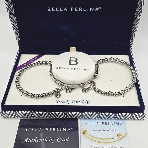 Bella Perlina Stack em Up Make it Personal 3 Beaded Bracelet Set NEW - Picture 8 of 8